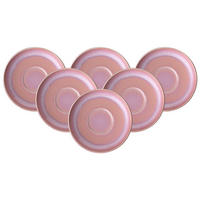 KAFFEEUNTERTASSEN Perlemor Coral rosa ø 16,1 cm 6er Set - Rosa, Keramik (16.1cm) - like.Villeroy & Boch