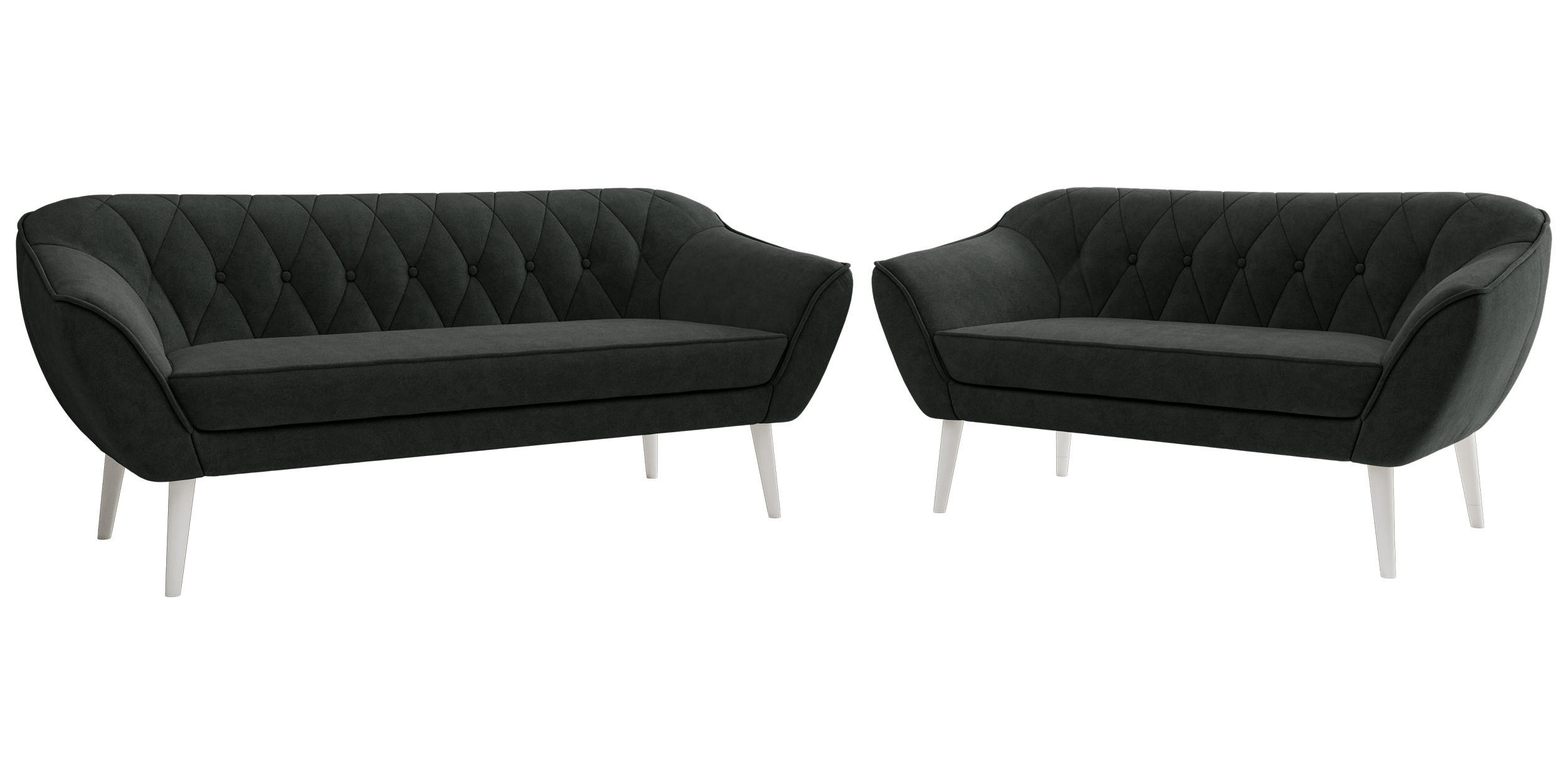 MKS Sitzgarnitur Graphit 180x75x74 cm