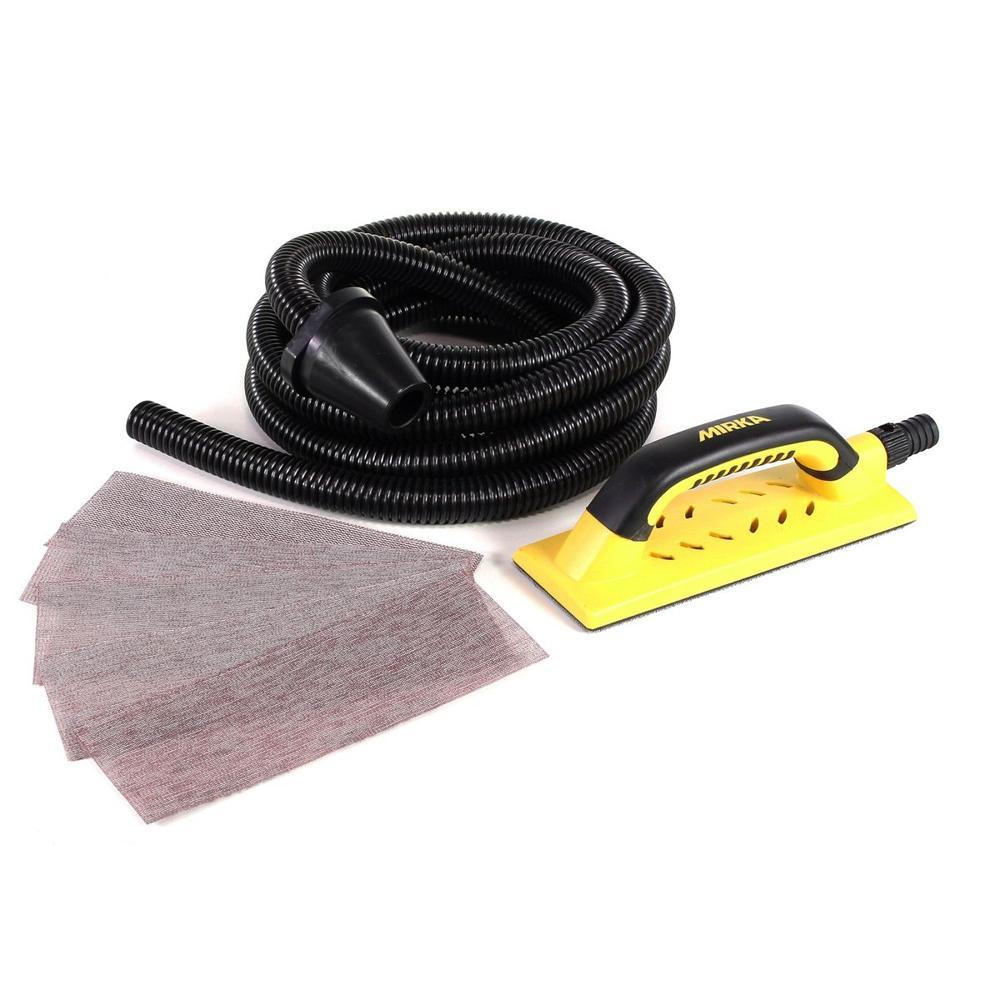 MIRKA Handy Startkit 80x230mm + 5 Schleiftstreifen & Saugschlauch ( KIT01HANDY ) - Multicolor, Kunststoff (32.5/80/10cm) - Mirka