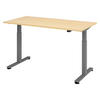 SCHREIBTISCH elektrisch XMST 80/160/74 cm in Ahornfarben/Graphitfarben - Ahornfarben/Graphitfarben, Holzwerkstoff (80/160/74cm) - bümö