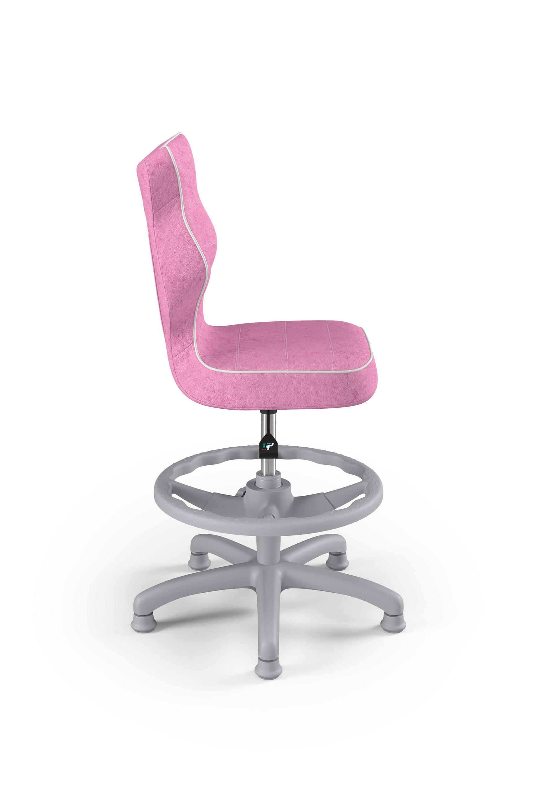 KINDERSTUHL Petit mit Fußstütze - Rosa/Weiß, Textil (66/90/66cm) - RAUMHIRSCH FURNITURE