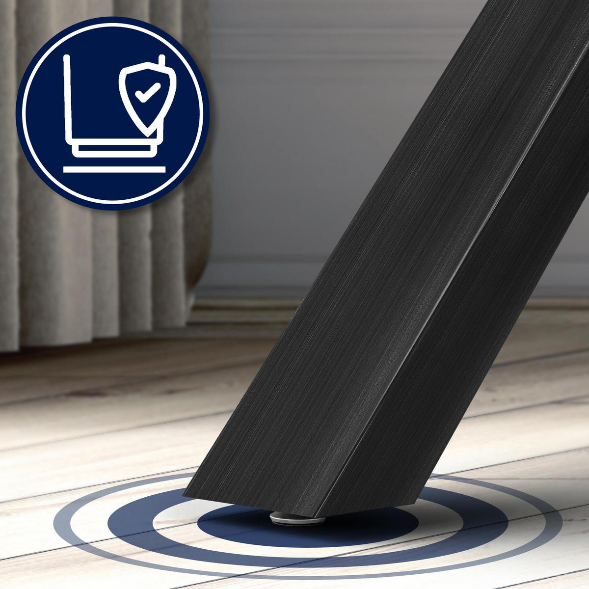 TISCHBEIN eckig 120/60/72 cm Metall Antik Schwarz - Schwarz, Metall (120/72/60cm) - CLP