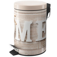 KOSMETIKEIMER Home - Hellbraun/Beige, Kunststoff/Metall (17/25/25cm) - Sanilo