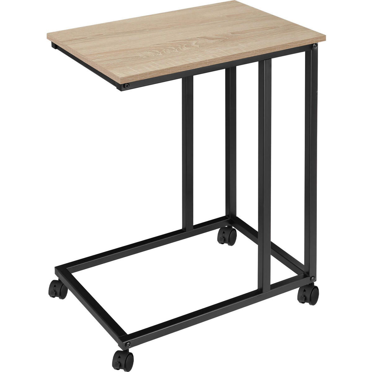 BEISTELLTISCH Luton, 48 x 35 x 70 cm, Industrial Holz hell, Eiche Sonoma - Naturfarben, Holz (48/35/70cm) - tectake