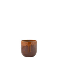 BLUMENTOPF LEE - Töpferei - Braun - Ø 28 cm - Braun, Keramik (28/26cm) - J-Line