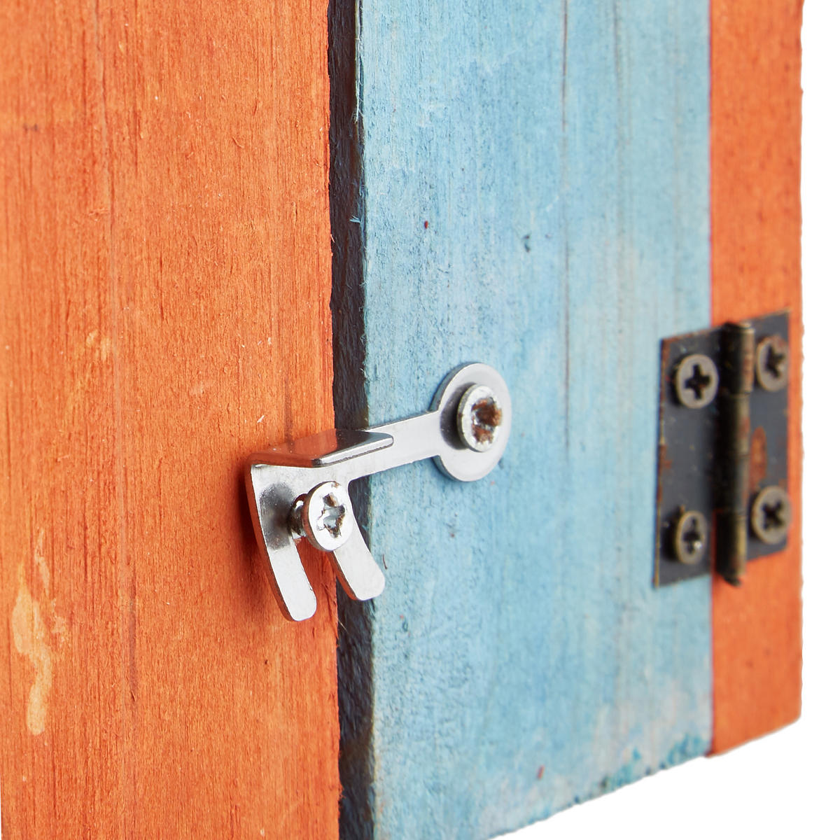 NISTKASTEN - Orange, Holz/Metall (17/24.3/12cm) - Relaxdays