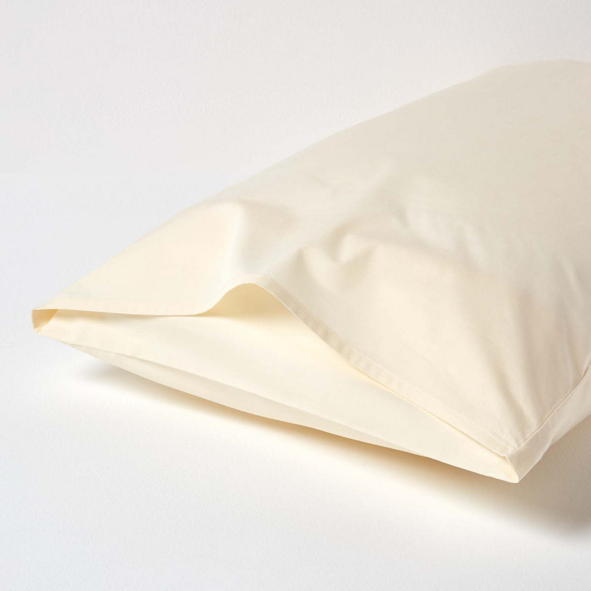 KISSENBEZUG Perkal, Ägyptische Baumwolle, Fadendichte 200 - Creme, Textil (50/90cm) - Homescapes