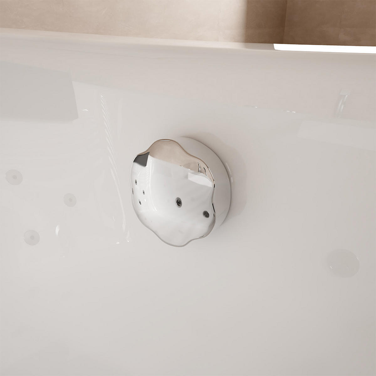 WHIRLPOOL NOOR - Weiß, Keramik (173/84/80cm) - Home Deluxe
