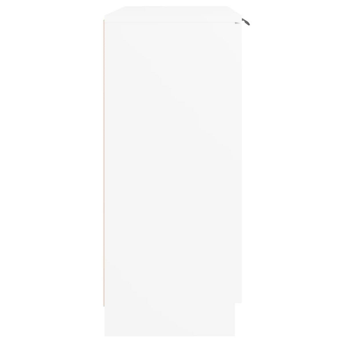 SIDEBOARD mit 3 Schubladen, 1 Tür 60/30/70 cm aus Holzwerkstoff Weiß - Weiß, Holz (60/70/30cm) - vidaXL