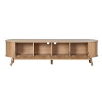LOWBOARD 180/38/47 cm aus MDF und Holzwerkstoff mit Klapptüren Eichenfarben - Braun, Holzwerkstoff (180/47/38cm) - Modenvie