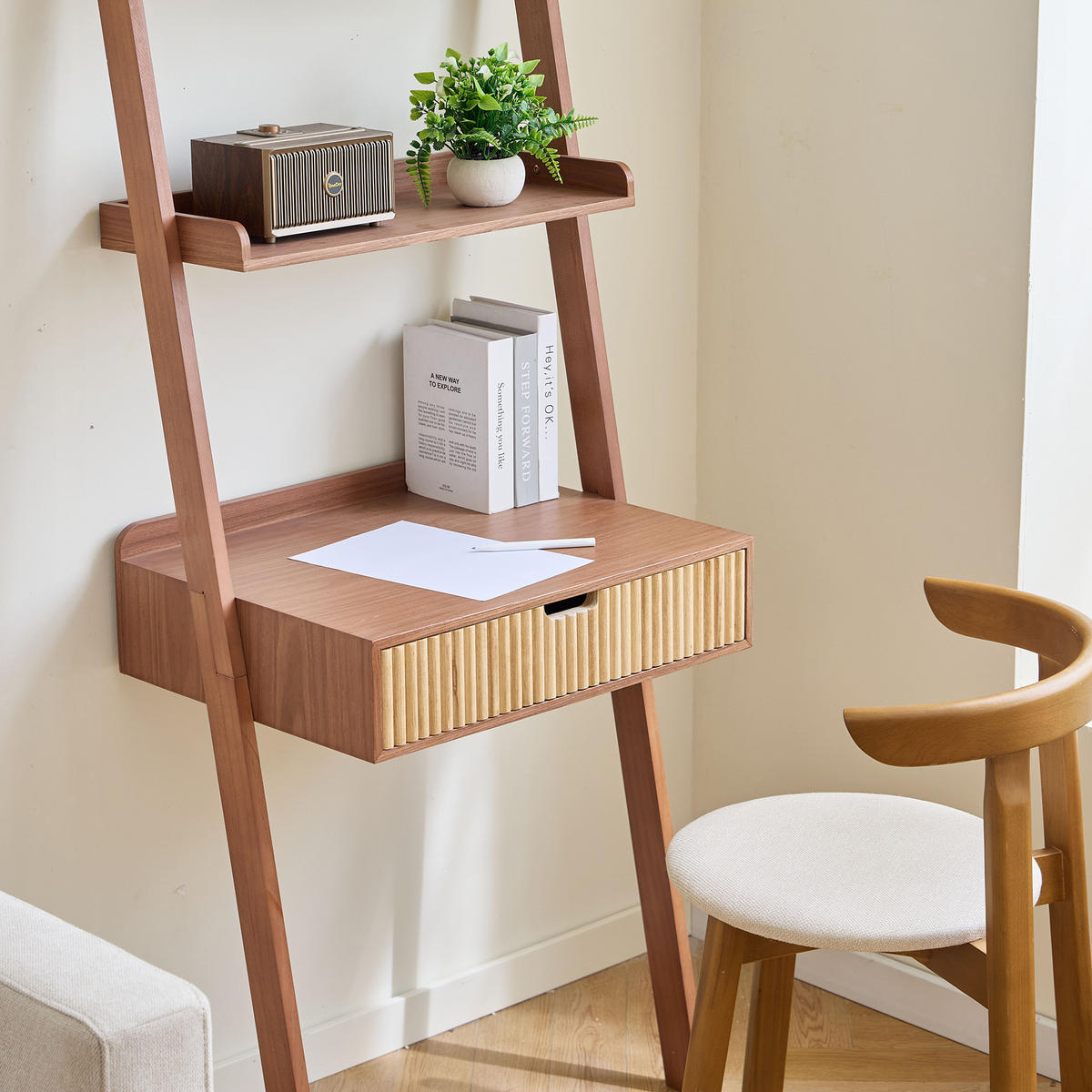 WANDSCHREIBTISCH Rechteckig Dunkelbraun 65 x 50 x 170 cm - Dunkelbraun, Holz (50/65/170cm) - Nordlys
