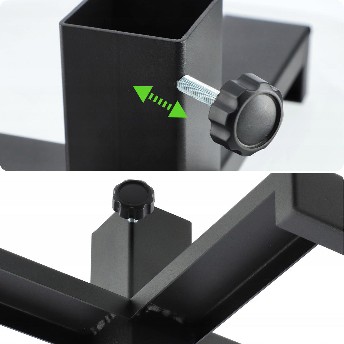 KADAX Weihnachtsbaumständer aus Metall für Weihnachtsbaum, Schwarz, Loft - Schwarz, Metall (15cm) - KADAX
