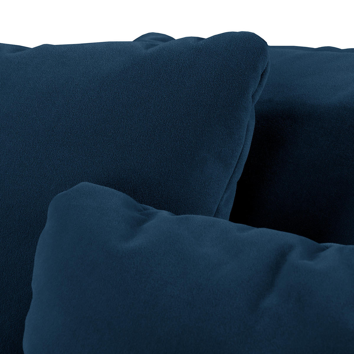 BIGSOFA - Braun/Dunkelblau, Holz/Textil (250/80/125cm) - home24