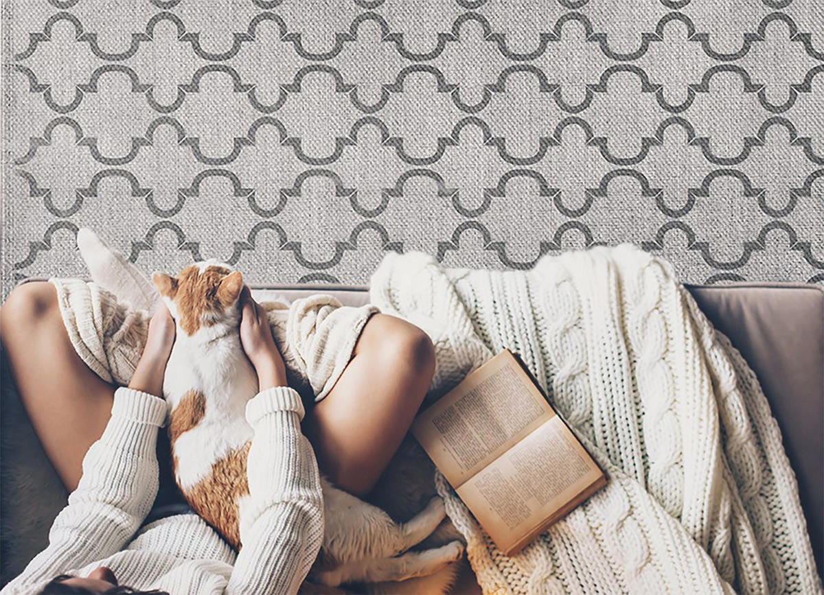 VINYL-TEPPICH 225x150 cm Grau - Grau, Kunststoff (150/1.6cm) - ArtPrintCave