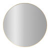 SPIEGEL Metallrahmen Noor Ø 80 cm - Goldfarben, Metall (80/80/3cm) - STILOVO
