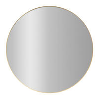 SPIEGEL Metallrahmen Noor Ø 80 cm - Goldfarben, Metall (80/80/3cm) - STILOVO
