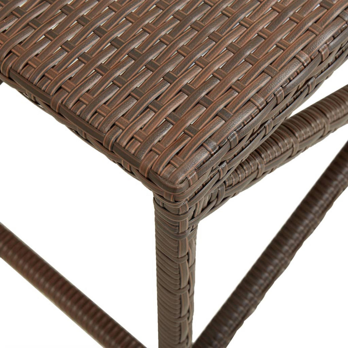 GARTENBANK 120 cm Poly Rattan Braun - Braun, Kunststoff (120/43/40cm) - furnicato