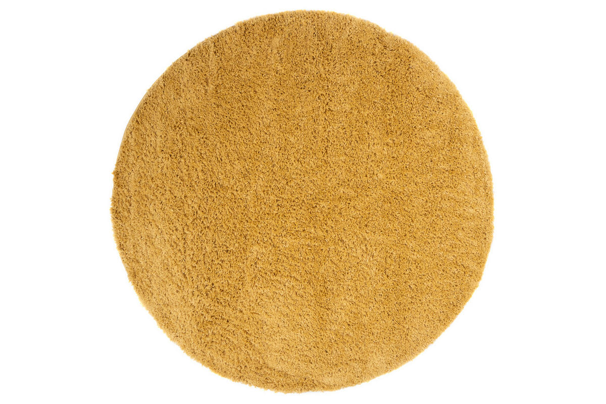 TEPPICH ESSENCE ROUND Gelb 240/240 cm - Gelb, Textil (240/240cm) - Tapiso