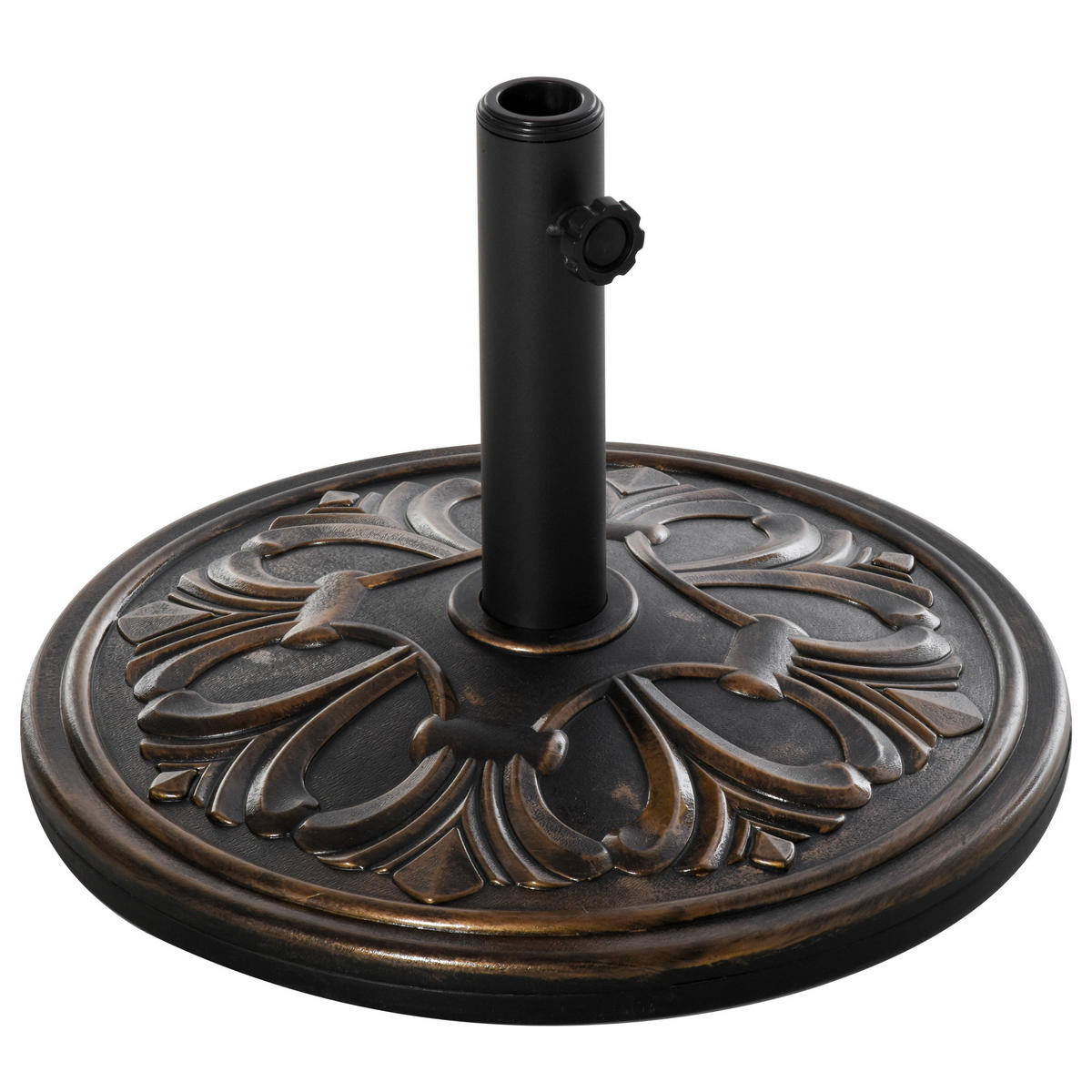 SONNENSCHIRMSTÄNDER Bronze 13 kg Ø 48 cm - Bronzefarben, Metall (48/48cm) - PANGIVO
