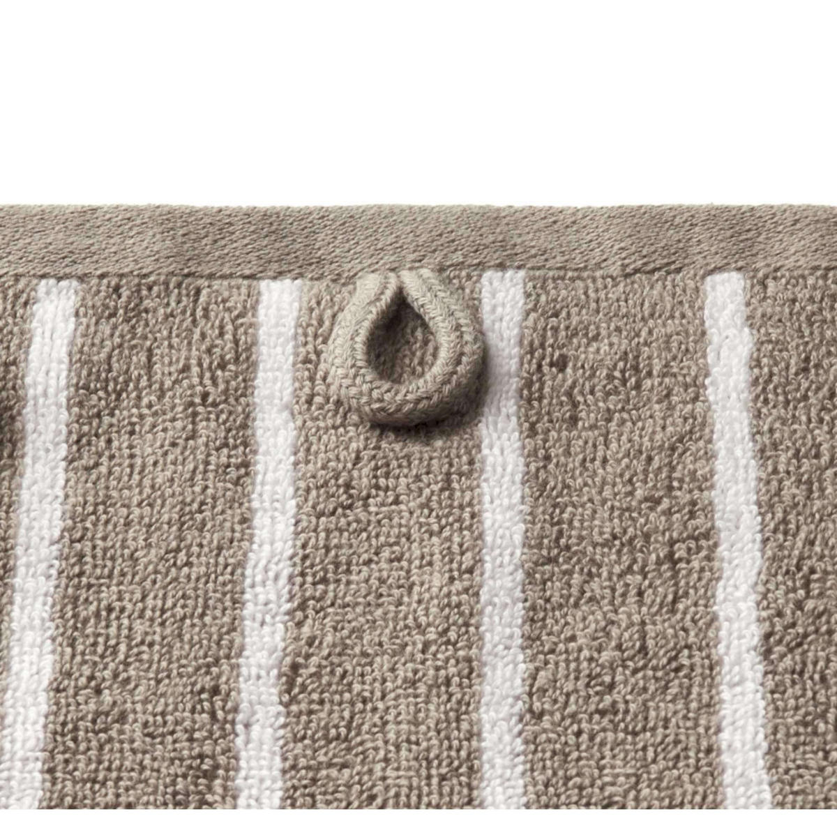 DUSCHTUCH NEEDLESTRIPE - Grau, Textil (100/150cm) - Musterring