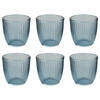 DRINKGLAS (6er Set) Linee - Blau, Glas (0.29L) - BUTLERS