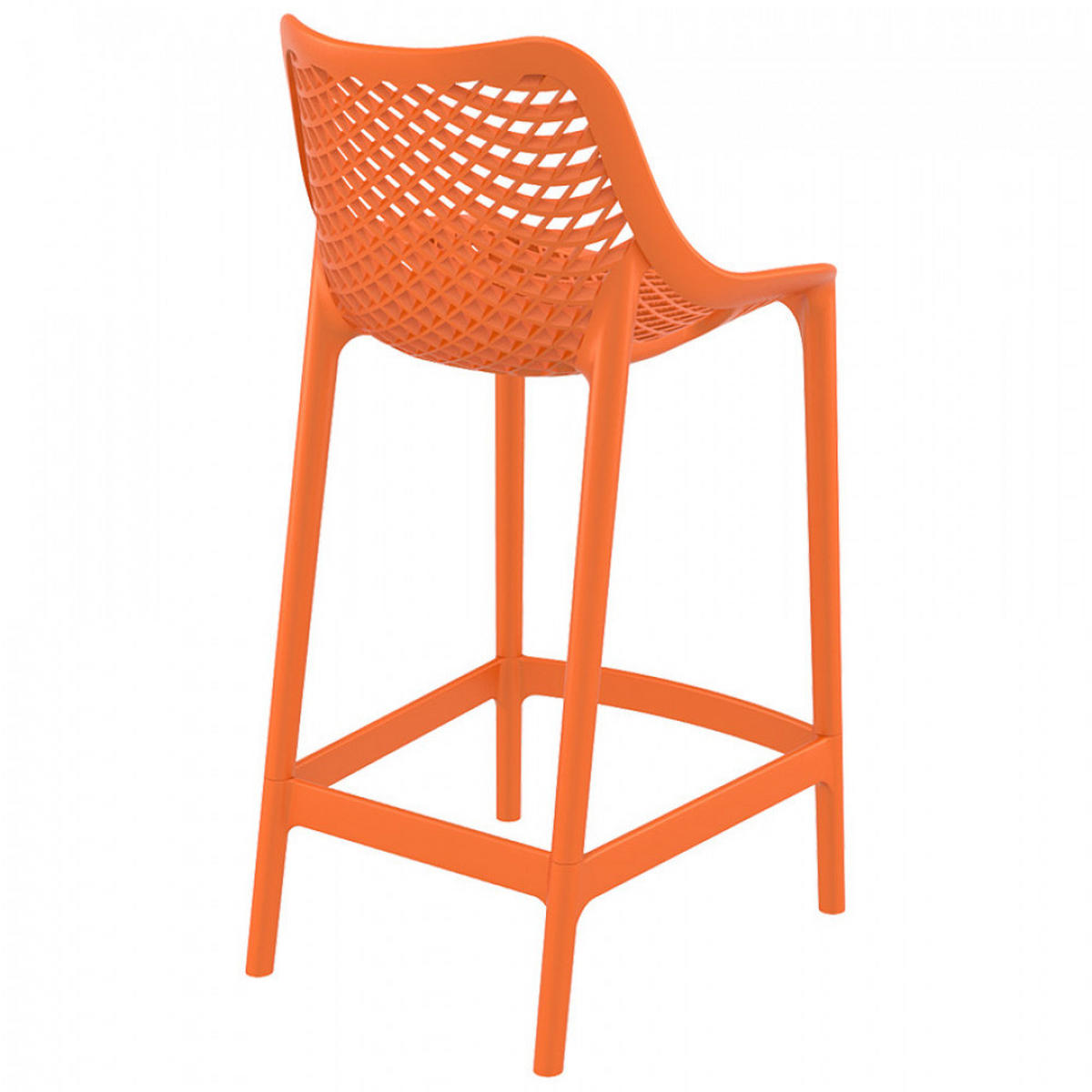 BARHOCKER orange 44x95x51cm - Orange, Kunststoff (44/95/51cm) - AlterEgo