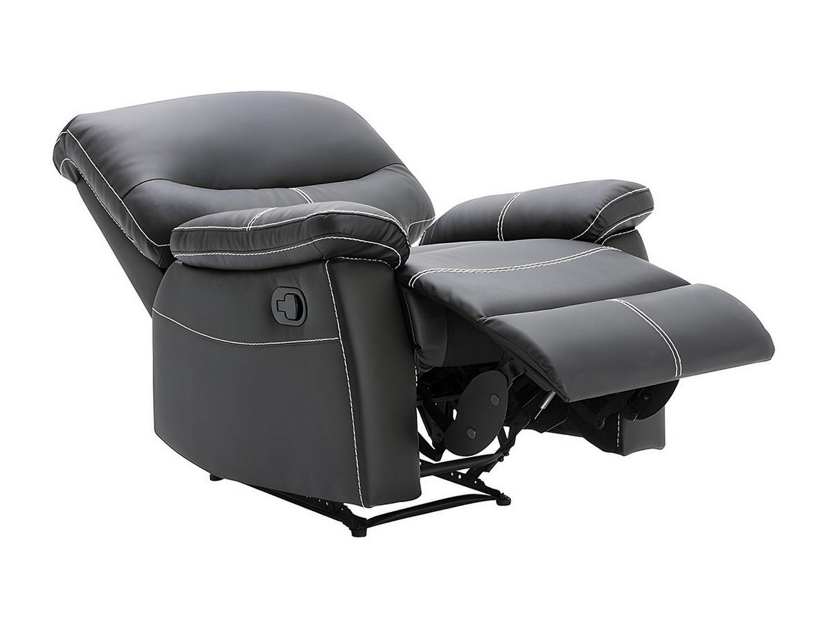 RELAXSESSEL - 1 -Sitzer - Kunstleder - schwarz - CANBY - Schwarz, Leder (79/95/90cm) - Vente-Unique