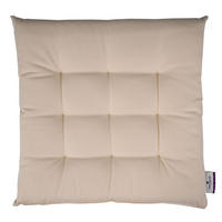 SITZKISSEN MIT 9 PUNKT-STEPPUNG DOVE - Creme, Textil (40/40/5cm) - Tom Tailor