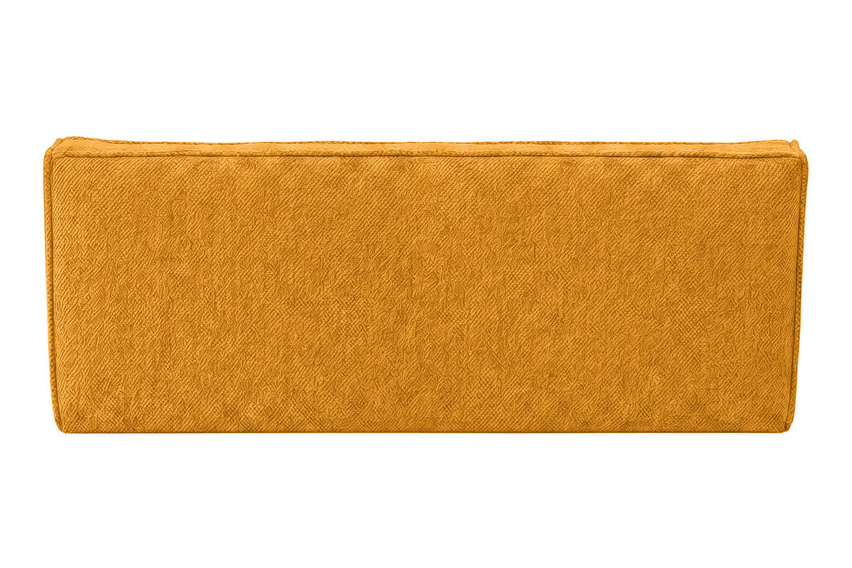 POHOVKA 3místná modulární, plyšová tkanina Pop, Hořčicová, LAZY - žlutá, dřevo (200/76/93cm) - Kaiser Möbel