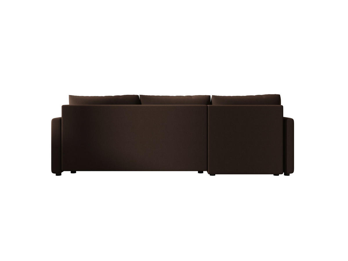 ECKSOFA MOS L BIS Cosmic 800 Links mit Schlaffunktion - Braun, Textil (220/143cm) - Bedante