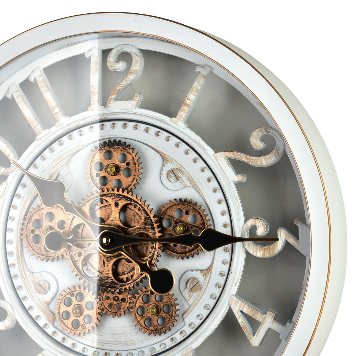 WANDUHR Ramsey Weiß 45/7/45 cm Kunstoff - Hellgrau, Kunststoff (45/45/7cm) - Mondex