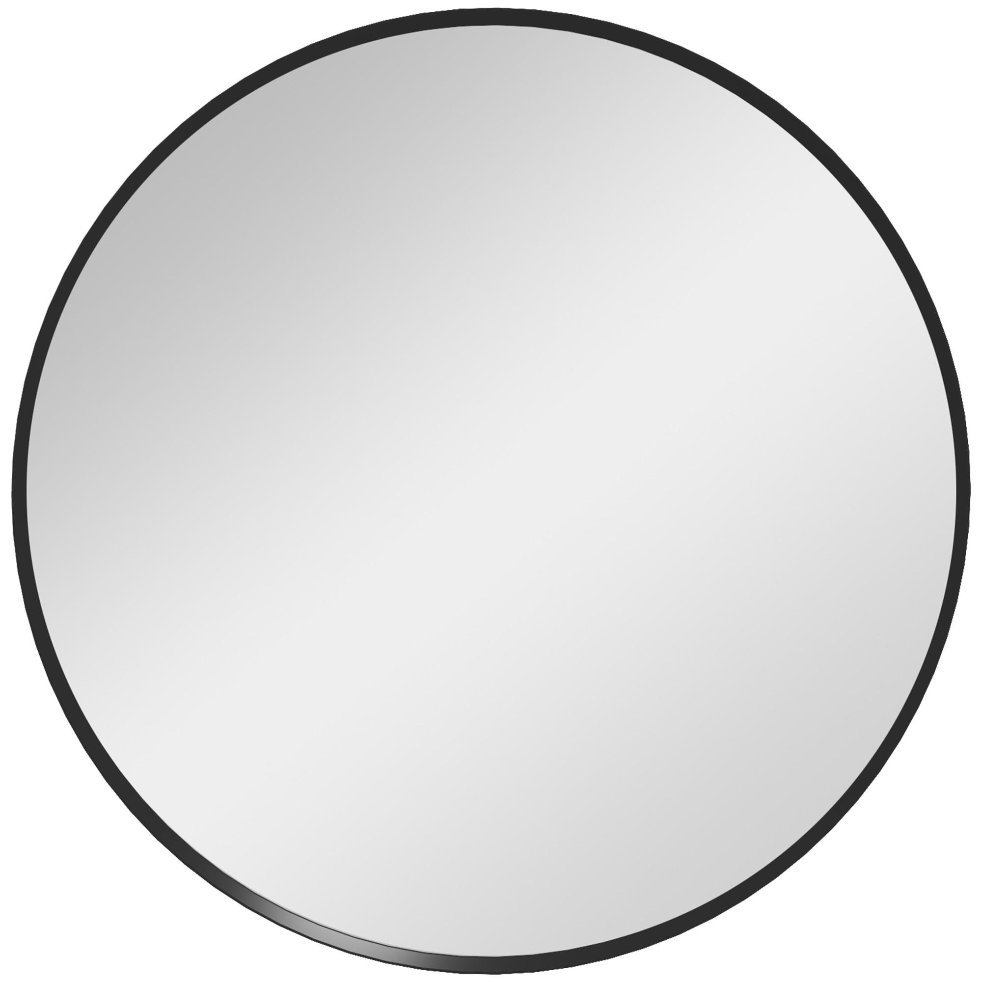 WANDSPIEGEL - Schwarz, Glas/Metall (1/61/61cm) - HOMCOM