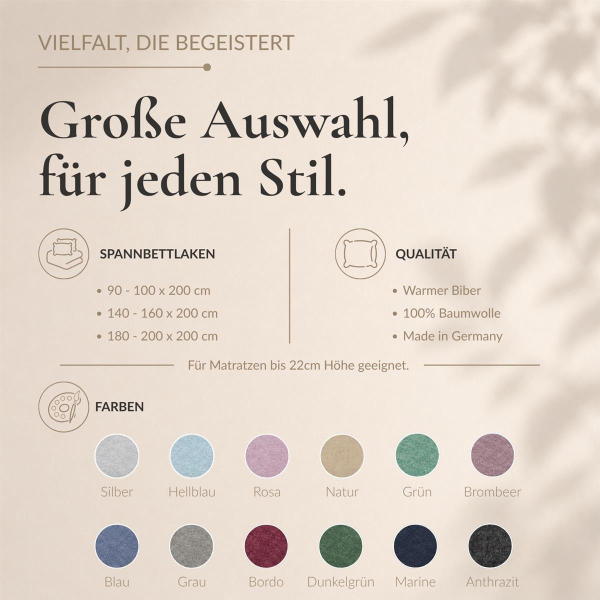 BIBER-SPANNBETTLAKEN 140x200 - 160x200 cm Made in Germany! Warme Winter Flanell Bettlaken aus 100% Baumwolle, Spannbetttuch Anthrazit - Anthrazit, Textil (140/200cm) - Carpe Sonno