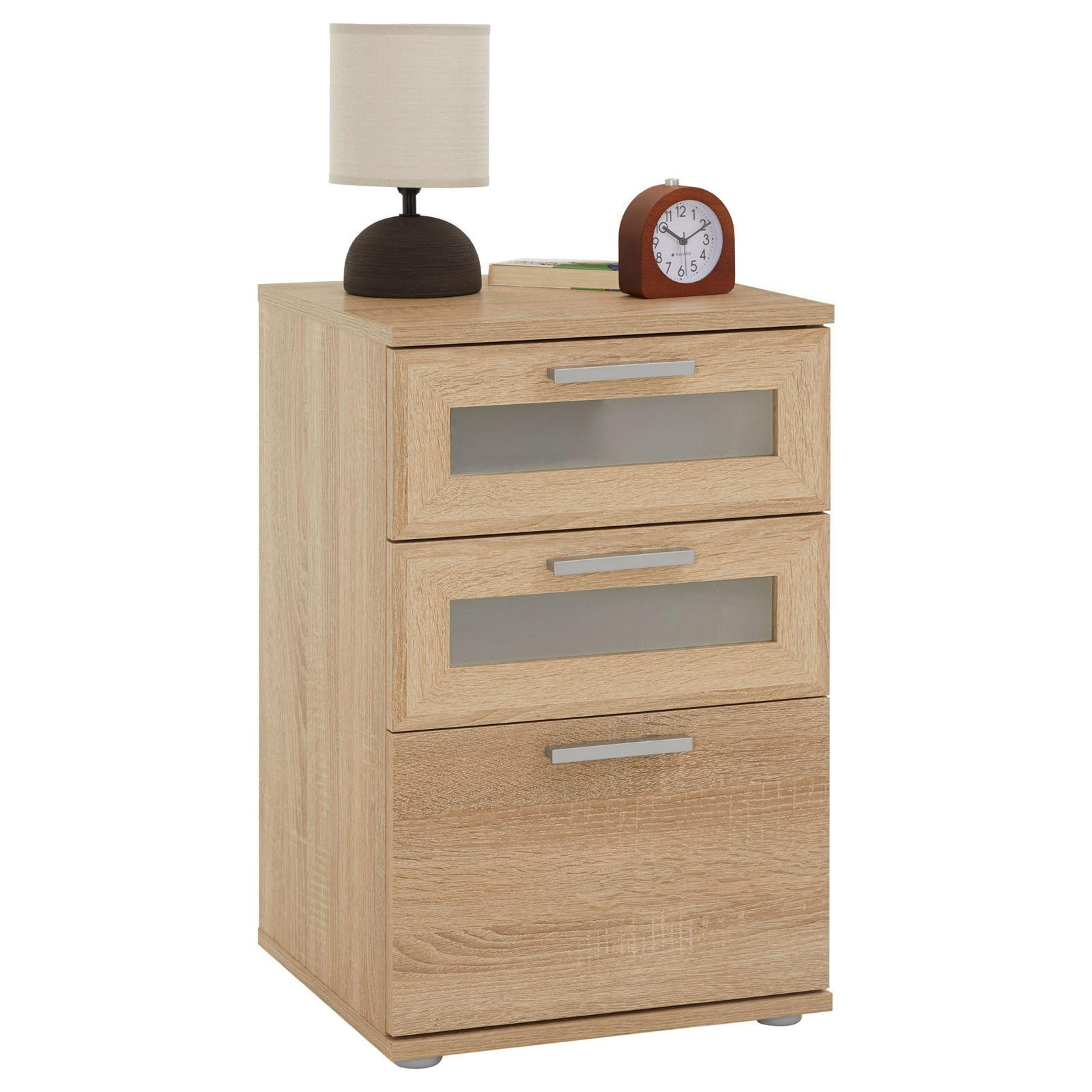 CARO-Möbel Nachttisch Sonoma Eiche 40x63x38 cm
