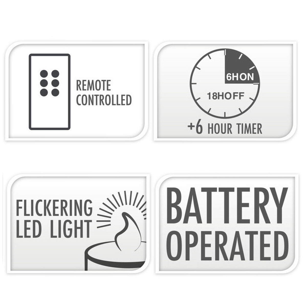 LED-KERZEN Ø 7,5 cm 3er-Set - Rot, Paraffin (7.5/7.5/15cm) - Home Styling Collection