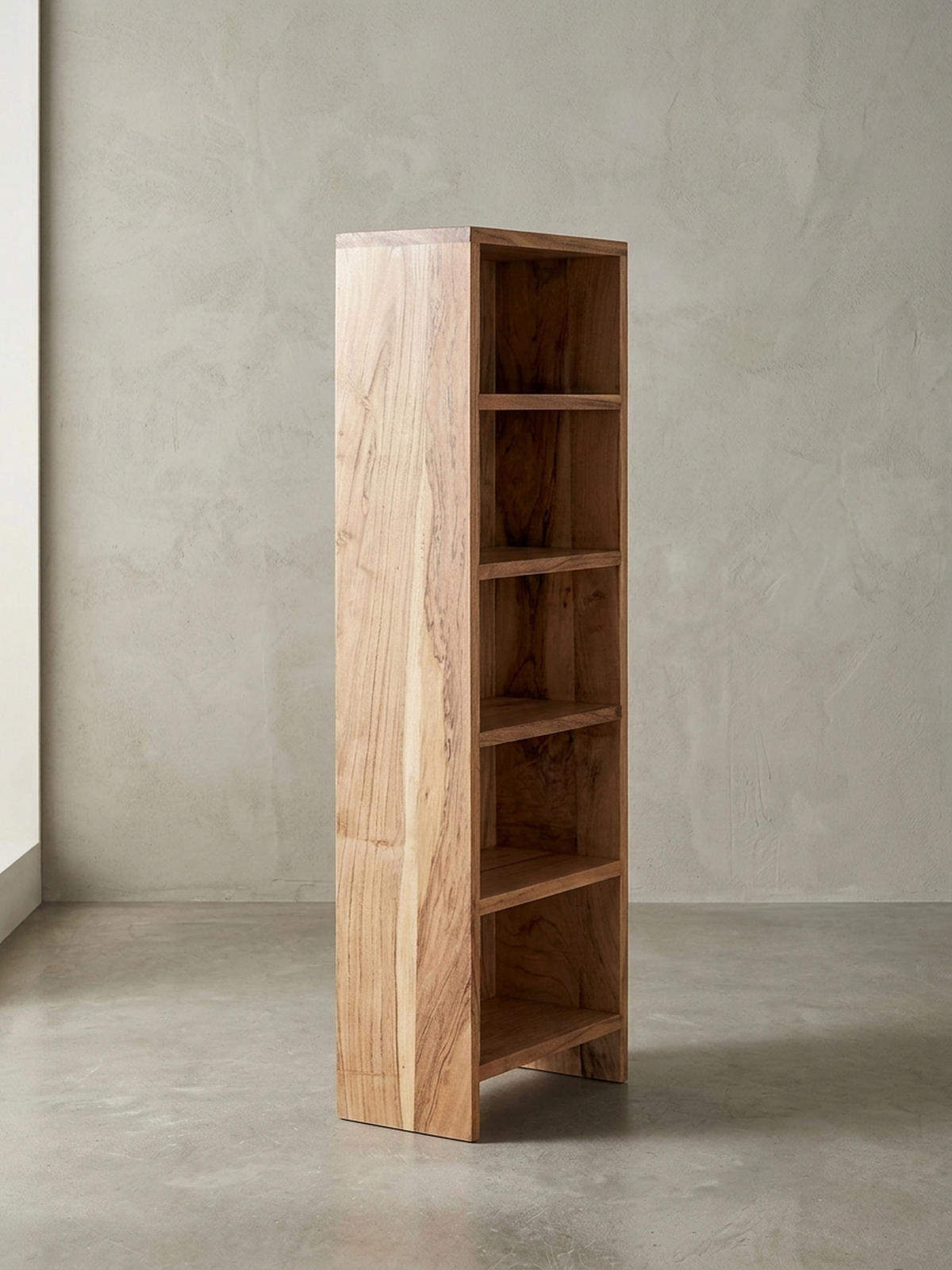 CD-REGAL Massivholz Pflegeleicht 90cm, Beige 30x17x90 cm - Beige, Holz (30/90/17cm) - KADIMA DESIGN