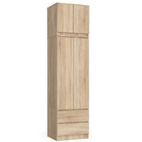KLEIDERSCHRANK Eiche Sonoma 234/60/51 - Sonoma Eiche, Holzwerkstoff (60/234/51cm) - RAUMHIRSCH FURNITURE