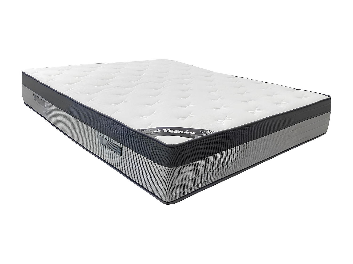 STANDARDMATRATZE - 2 Personen - Stoff - Weiß - - Weiß, Textil (180/200cm) - Vente-Unique