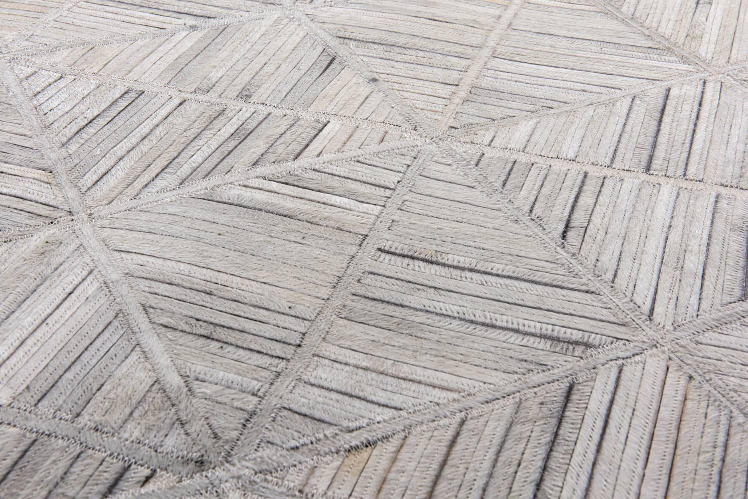 LEDERTEPPICH Kobe 160x230 cm - Weiß, Textil (160/230cm) - THEKO