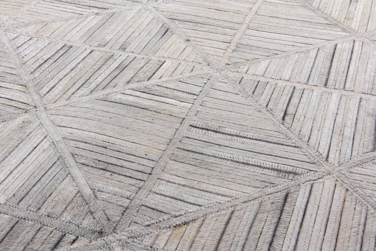 LEDERTEPPICH Kobe 160x230 cm - Weiß, Textil (160/230cm) - THEKO