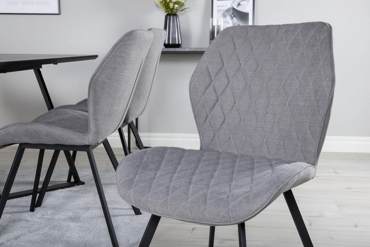 TISCHGRUPPE Grau - Grau, Holzwerkstoff (90/75/180cm) - ebuy24