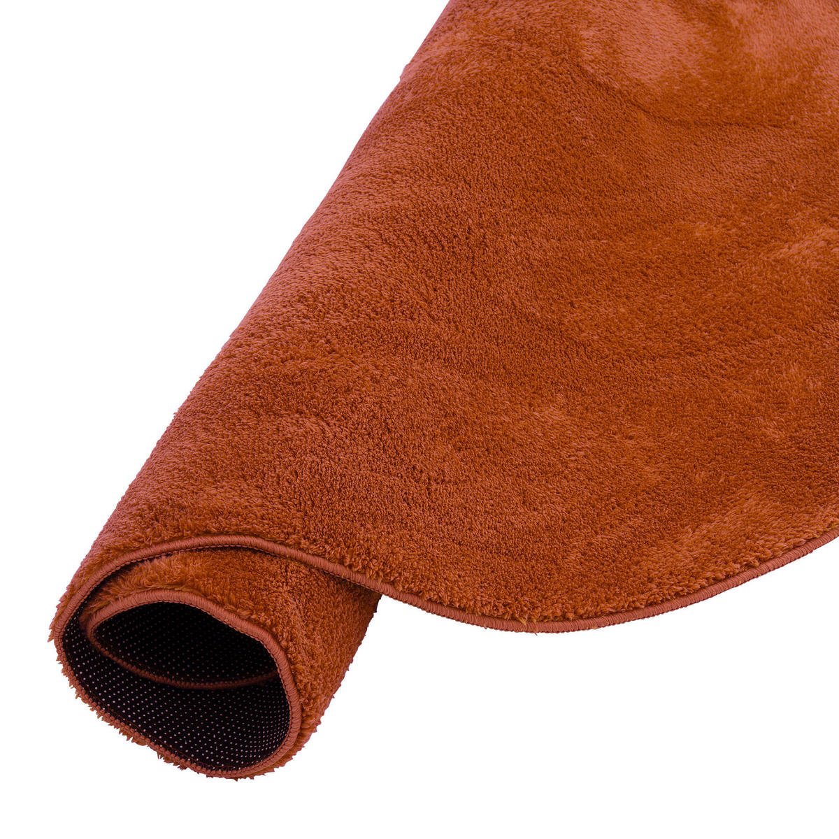 FELLTEPPICH SUPER SOFT PEARL RUND - Terracotta, Textil (200/200cm) - Pergamon