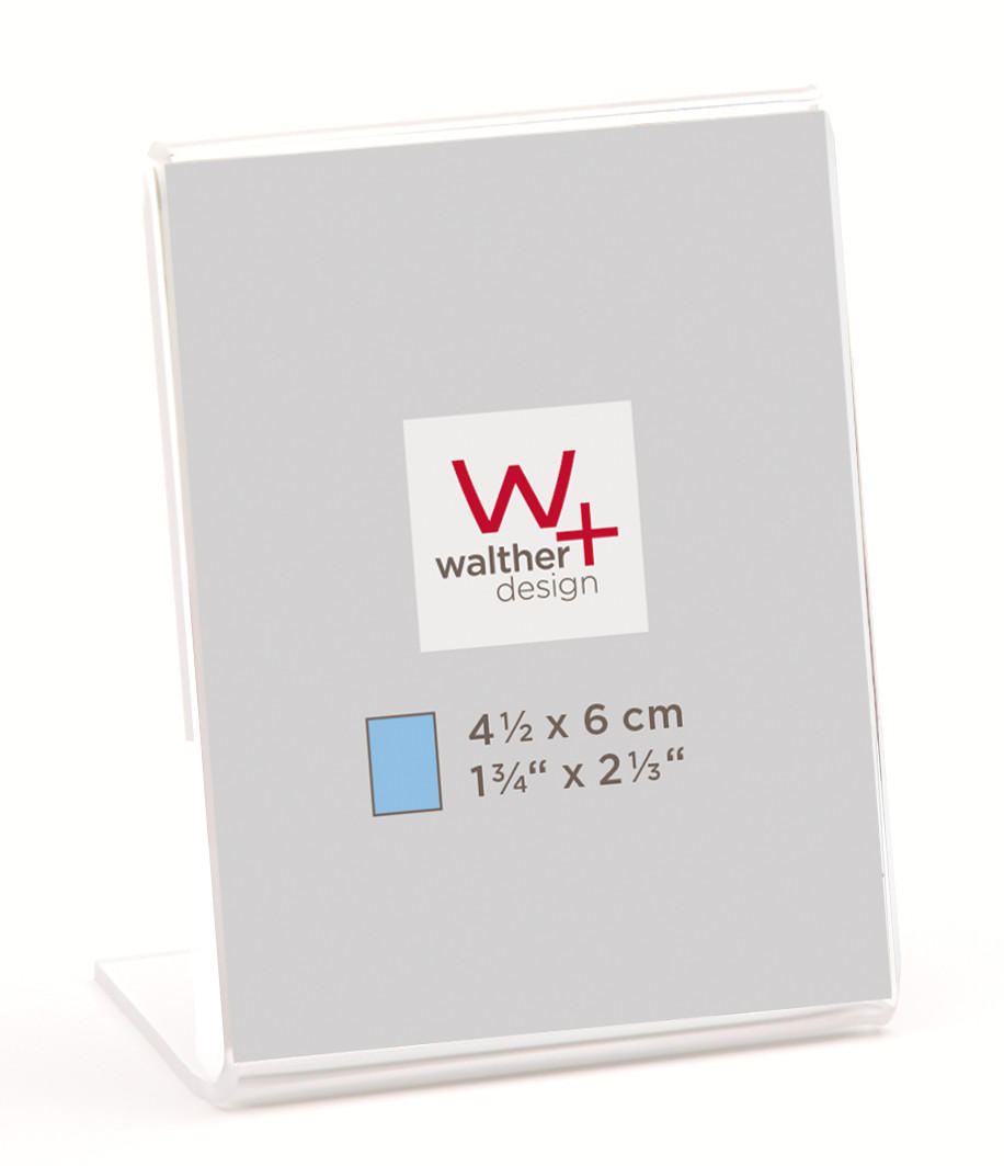 BILDERRAHMEN Kunstglas Minirahmen 4,5 X 6 cm - Transparent, Glas (5/6/3cm) - walther design
