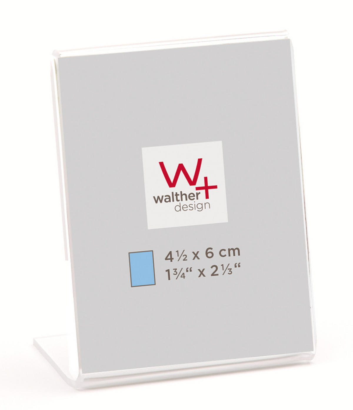 BILDERRAHMEN Kunstglas Minirahmen 4,5 X 6 cm - Transparent, Glas (5/6/3cm) - walther design