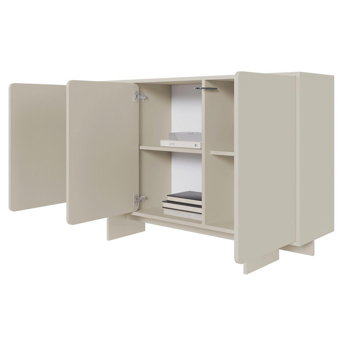 SIDEBOARD Wuwu Greige 150 cm - Taupe, Holzwerkstoff (150.4/88/35cm) - Selsey