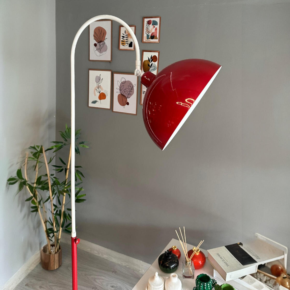 STEHLAMPE Gorkiede E27, verstellbarer Lampenschirm aus Metall - Multicolor, Metall (37/37/170cm) - Bamyum