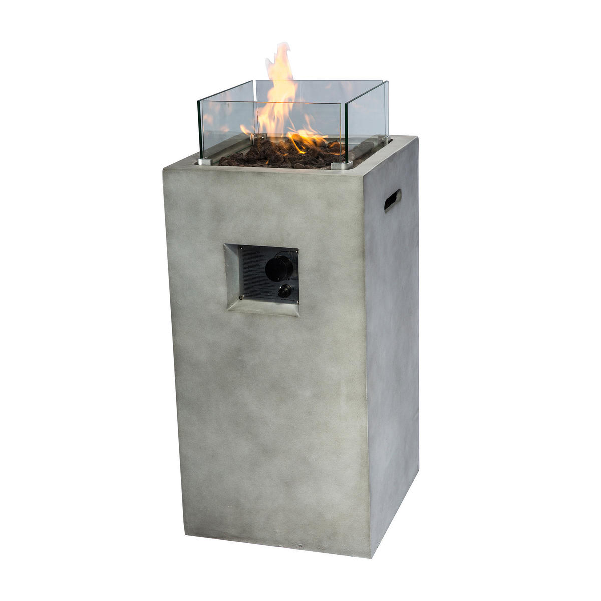 FEUERSTELLE Grau - Grau, Metall (42/80/80cm) - Teamson Home