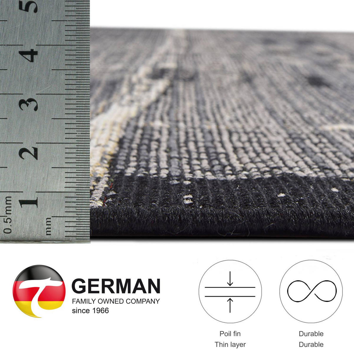 OUTDOORTEPPICH Aurora 200x285 cm - Grau, Textil (200/285cm) - Gino Falcone