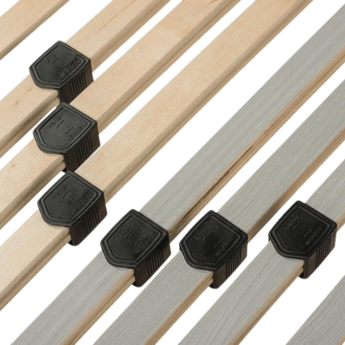 LATTENROST 140x200 cm – Verstellbares Kopfteil 42 Latten 7-Zonen Belastbar bis ca. 130 Kg - Braun, Holz/Holzwerkstoff (140/200cm) - Sleepneo
