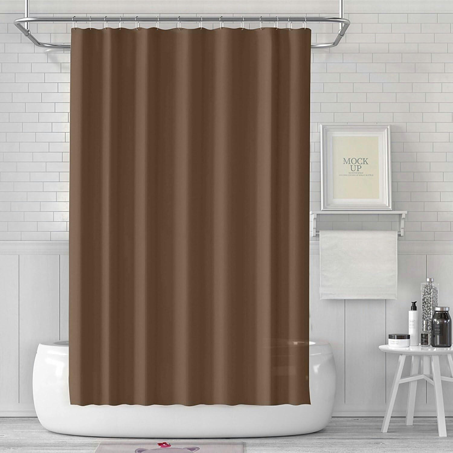 DUSCHVORHANG 180 x 180 cm PEVA Kaffee - Braun, Kunststoff (180/180cm)